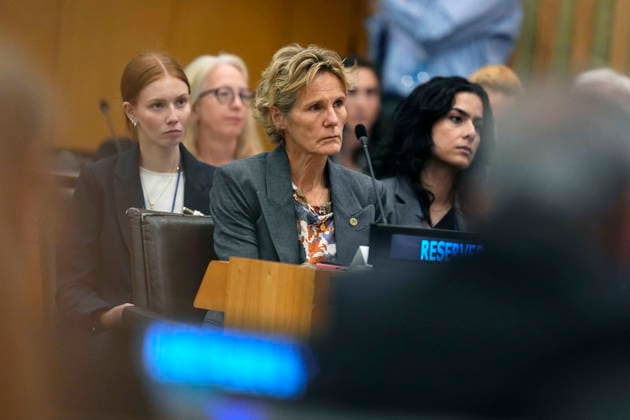 September 23, 2026, XUN: Diana Fox Carney, wife of Prime Minister Mark Carney, attends a high-level pledging event for the OceanEye International Alliance in support of the Global Ocean Observing System (GOOS), on the sidelines of the the United Nations General Assembly (UNGA) at the UN headquarters on Wednesday, Sept. 23, 2026. XUN  - ZUMAc35_ 20260923_zaf_c35_020 Copyright: xJustinxTangx