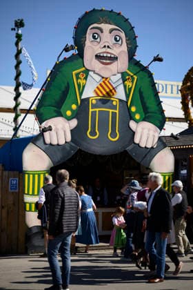 Ball-Throwing Booth at the Oidn Wiesn Oktoberfest, Munich, September 23, 2026