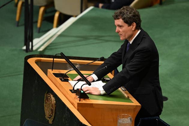 President NicuÅüor-Daniel DAN of Romania addresses day 2 of the opening of the 81st Session of the United Nations General Assembly at United Nations Headquarters in New York, New York, USA on Wednsday, 23 September, 2026. Copyright: xKylexMazzax xPoolxviaxCNPx MediaPunchx