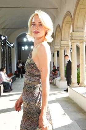 IPA88874790 - Milan, Milan Women™s Fashion Week Spring Summer 2027 - Women™s Fashion, Spring Summer 2027 - Missoni fashion show pictured in the front row: guest  Copyright: xRiccardoxGIordanox xRiccardoxGiordano IPAx IPA88874790