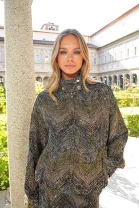 IPA88874824 - Milan, Milan Women s Fashion Week Spring Summer 2027 - Women s Fashion, Spring Summer 2027 - Missoni fashion show - arrivals - pictured: LAILA HASANOVIC  Copyright: xRiccardoxGIordanox xRiccardoxGiordano IPAx IPA88874824
