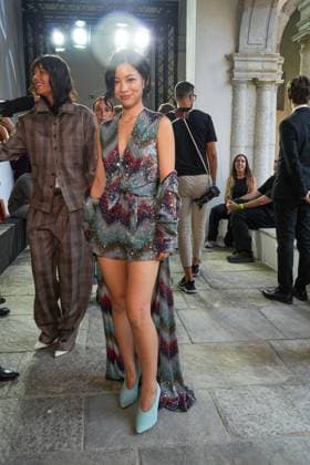 IPA88874833 - Milan, Milan Women™s Fashion Week Spring Summer 2027 - Women™s Fashion, Spring Summer 2027 - Missoni fashion show - pictured in the front row: guest  Copyright: xRiccardoxGIordanox xRiccardoxGiordano IPAx IPA88874833