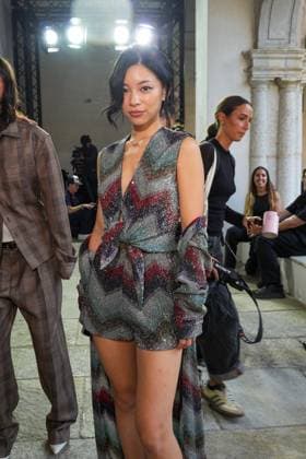 IPA88874834 - Milan, Milan Women™s Fashion Week Spring Summer 2027 - Women™s Fashion, Spring Summer 2027 - Missoni fashion show - pictured in the front row: guest  Copyright: xRiccardoxGIordanox xRiccardoxGiordano IPAx IPA88874834