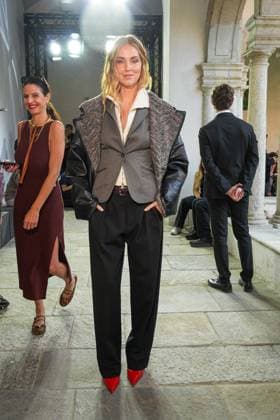 IPA88874855 - Milan, Milan Women s Fashion Week Spring Summer 2027 - Women s Fashion, Spring Summer 2027 - MISSONI fashion show - arrivals - pictured: Chiara Ferragni  Copyright: xRiccardoxGIordanox xRiccardoxGiordano IPAx IPA88874855