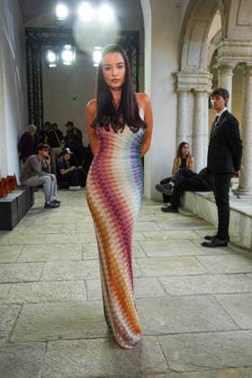 IPA88874837 - Milan, Milan Women™s Fashion Week Spring Summer 2027 - Women™s Fashion, Spring Summer 2027 - Missoni fashion show - pictured in the front row: guest  Copyright: xRiccardoxGIordanox xRiccardoxGiordano IPAx IPA88874837