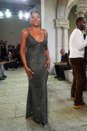 IPA88874861 - Milan, Milan Women s Fashion Week Spring Summer 2027 - Women s Fashion, Spring Summer 2027 - MISSONI fashion show - arrivals - pictured: Taraji P. Henson  Copyright: xRiccardoxGIordanox xRiccardoxGiordano IPAx IPA88874861