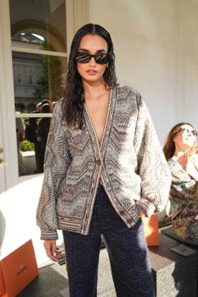 IPA88874916 - Milan, Milan Women™s Fashion Week Spring Summer 2027 - Women™s Fashion, Spring Summer 2027 - Missoni fashion show - pictured in the front row: guest  Copyright: xRiccardoxGIordanox xRiccardoxGiordano IPAx IPA88874916