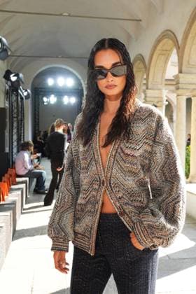 IPA88874780 - Milan, Milan Women™s Fashion Week Spring Summer 2027 - Women™s Fashion, Spring Summer 2027 - Missoni fashion show - pictured in the front row: guest  Copyright: xRiccardoxGIordanox xRiccardoxGiordano IPAx IPA88874780