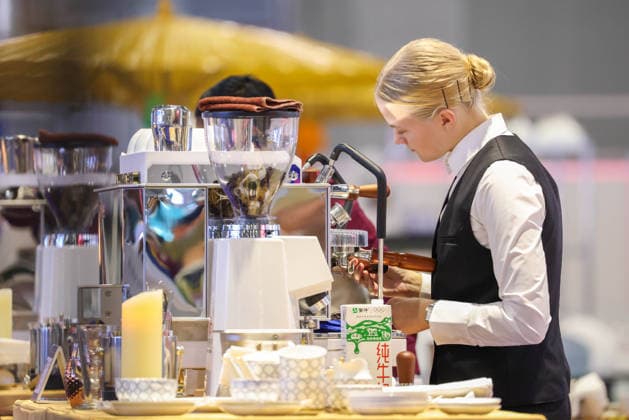 SHANGHAI, CHINA - SEPTEMBER 23: A competitor takes part in the restaurant service competition during WorldSkills Shanghai 2026 on September 23, 2026 in Shanghai, China. The 48th World Skills Competition officially opened in the city.  Copyright: xVCGx 111669072182