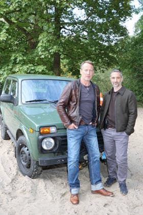 Photo op on the set of the NDR Tatort episode Schwere See with Wotan Wilke Möhring and Denis Moschitto; photo op on the set of the NDR Tatort episode Schwere See, Falkensteiner Ufer, Hamburg, September 23, 2026 Copyright: xEventpressxBecherx