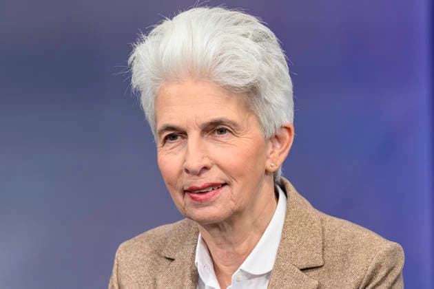 Pictured, from left: Marie Agnes Strack Zimmermann (FDP), Chair of the EU Defense Committee, Germany, Berlin, studio, guest on *Maischberger*, political talk show, TV program, with host Sandra Maischberger, Das Erste, from Adlershof, Studio 20, September 23, 2026, Copyright: HMBxMedia UwexKoch