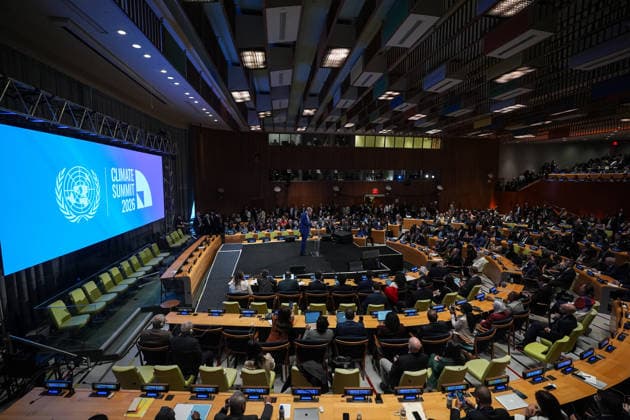 Turkish President Erdogan attends UN Secretary-General s climate event in New York NEW YORK, UNITED STATES - SEPTEMBER 23: Turkish President Recep Tayyip Erdogan attends the UN Secretary-General s climate event at the United Nations headquarters in New York, United States, on September 23, 2026. Mehmet Eser Anadolu New York United States. Editorial use only. Please get in touch for any other usage.  Copyright: x2026xAnadoluxMehmetxEserx