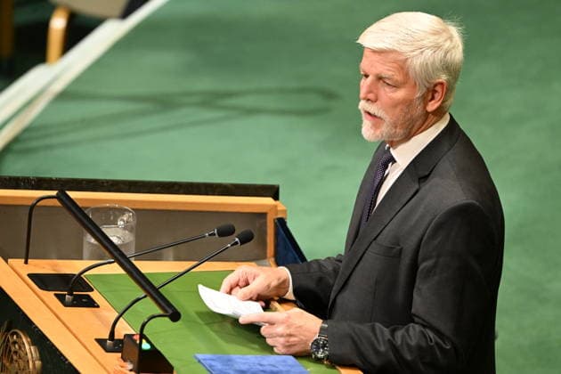 President Petr PAVEL of the Czech Republic addresses day 2 of the opening of the 81st Session of the United Nations General Assembly at United Nations Headquarters in New York, New York, USA on Wednesday, 23 September, 2026. Copyright: xKylexMazza CNP MediaPunchx