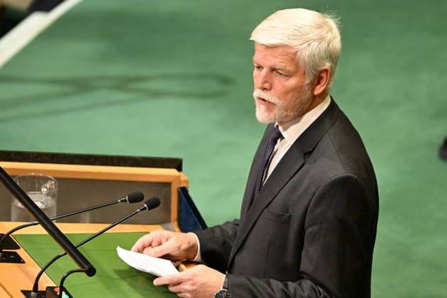 President Petr PAVEL of the Czech Republic addresses day 2 of the opening of the 81st Session of the United Nations General Assembly at United Nations Headquarters in New York, New York, USA on Wednesday, 23 September, 2026. Copyright: xKylexMazza CNP MediaPunchx