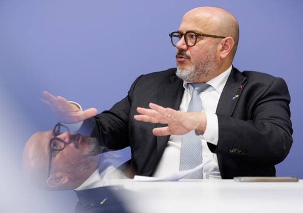 Minister of Interior Bernard Quintin answers questions during the 81st session of the United Nations General Assembly (UNGA81), in New York City, United States of America, Wednesday 23 September 2026.  BENOITxDOPPAGNE 187618553
