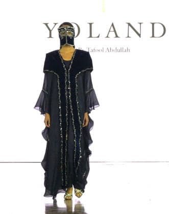 IPA88882189 - Milan, Italy ORIENTAL FASHION SHOW SS27 MFW Fashion Show and Backstage Spring Summer 2027 In the photo: YOLAND by Tafool Abdullah fashion show  Copyright: xNickxZonnaxxcopyrightx x xNickxZonnax IPA88882189