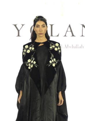 IPA88882204 - Milan, Italy ORIENTAL FASHION SHOW SS27 MFW Fashion Show and Backstage Spring Summer 2027 In the photo: YOLAND by Tafool Abdullah fashion show  Copyright: xNickxZonnaxxcopyrightx x xNickxZonnax IPA88882204