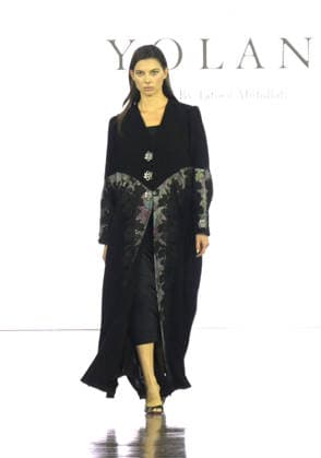 IPA88882216 - Milan, Italy ORIENTAL FASHION SHOW SS27 MFW Fashion Show and Backstage Spring Summer 2027 In the photo: YOLAND by Tafool Abdullah fashion show  Copyright: xNickxZonnaxxcopyrightx x xNickxZonnax IPA88882216
