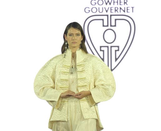 IPA88882231 - Milan, Italy ORIENTAL FASHION SHOW SS27 MFW Fashion Show and Backstage Spring Summer 2027 In the photo: GOWHER GOUVERNET fashion show  Copyright: xNickxZonnaxxcopyrightx x xNickxZonnax IPA88882231