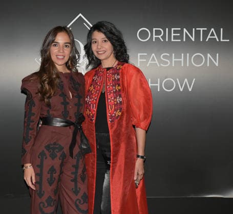 IPA88882176 - Milan, Italy ORIENTAL FASHION SHOW SS27 MFW Fashion Show and Backstage Spring Summer 2027 In the photo: designers from RENA Madrid, Casablanca, and GOWHER GOUVERNET at the fashion show  Copyright: xNickxZonnaxxcopyrightx x xNickxZonnax IPA88882176