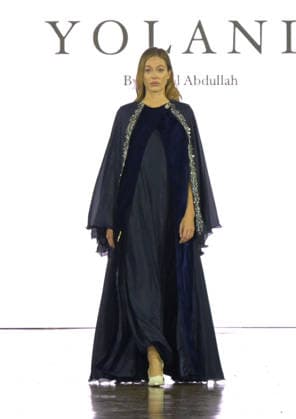 IPA88882200 - Milan, Italy ORIENTAL FASHION SHOW SS27 MFW Fashion Show and Backstage Spring Summer 2027 In the photo: YOLAND by Tafool Abdullah fashion show  Copyright: xNickxZonnaxxcopyrightx x xNickxZonnax IPA88882200