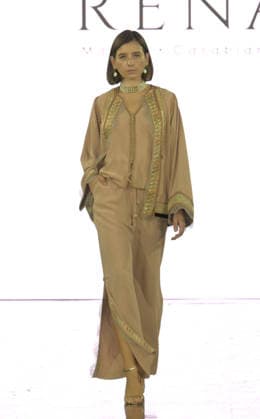 IPA88882239 - Milan, Italy ORIENTAL FASHION SHOW SS27 MFW Fashion Show and Backstage Spring Summer 2027 In the photo: RENA Madrid. Casablanca fashion show  Copyright: xNickxZonnaxxcopyrightx x xNickxZonnax IPA88882239