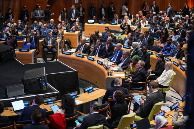 Turkish President Erdogan attends UN Secretary-General s climate event in New York NEW YORK, UNITED STATES - SEPTEMBER 23: Turkish President Recep Tayyip Erdogan attends the UN Secretary-General s climate event at the United Nations headquarters in New York, United States, on September 23, 2026. Mehmet Eser Anadolu New York United States. Editorial use only. Please get in touch for any other usage.  Copyright: x2026xAnadoluxMehmetxEserx