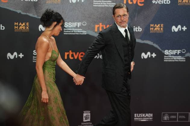 Entertainment Bilder des Tages #2 Brad Pitt and Ines de Ramon at photocall for film Heart of the Beast during the 74nd San Sebastian Film Festival in San Sebastian, Spain, on Wednesday, 23 September, 2026. Cordon Press 