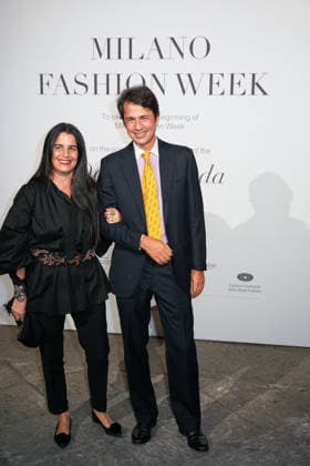IPA88882257 - Milan, Milan Women™s Fashion Week Spring Summer 2027 - Women™s Fashion, Spring Summer 2027 - Gala Dinner hosted by the National Chamber of Italian Fashion - Arrivals In the photo: Guest  Copyright: xRiccardoxGIordanox xRiccardoxGiordano IPAx IPA88882257