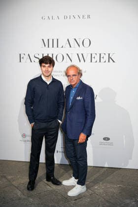 IPA88882264 - Milan, Milan Women™s Fashion Week Spring Summer 2027 - Women™s Fashion, Spring Summer 2027 - Gala Dinner hosted by the National Chamber of Italian Fashion - Arrivals Pictured: Leonardo Della Valle, Andrea Della Valle  Copyright: xRiccardoxGIordanox xRiccardoxGiordano IPAx IPA88882264