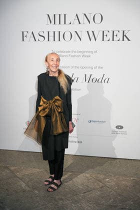 IPA88882292 - Milan, Milan Women™s Fashion Week Spring Summer 2027 - Women™s Fashion, Spring Summer 2027 - Gala Dinner hosted by the National Chamber of Italian Fashion - Arrivals Pictured: Carla Sozzani  Copyright: xRiccardoxGIordanox xRiccardoxGiordano IPAx IPA88882292