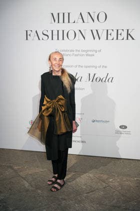 IPA88882294 - Milan, Milan Women™s Fashion Week Spring Summer 2027 - Women™s Fashion, Spring Summer 2027 - Gala Dinner hosted by the National Chamber of Italian Fashion - Arrivals Pictured: Carla Sozzani  Copyright: xRiccardoxGIordanox xRiccardoxGiordano IPAx IPA88882294