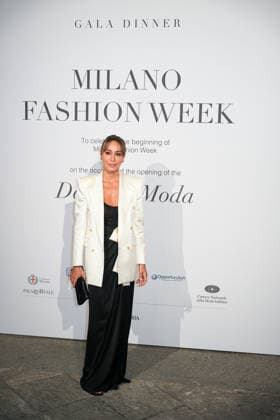 IPA88882303 - Milan, Milan Women™s Fashion Week Spring Summer 2027 - Women™s Fashion, Spring Summer 2027 - Gala Dinner hosted by the National Chamber of Italian Fashion - Arrivals In the photo: Guest  Copyright: xRiccardoxGIordanox xRiccardoxGiordano IPAx IPA88882303