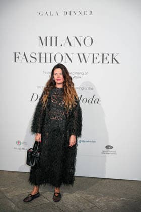 IPA88882305 - Milan, Milan Women™s Fashion Week Spring Summer 2027 - Women™s Fashion, Spring Summer 2027 - Gala Dinner Hosted by the National Chamber of Italian Fashion - Arrivals Pictured: Sara Battaglia  Copyright: xRiccardoxGIordanox xRiccardoxGiordano IPAx IPA88882305