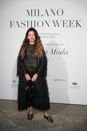 IPA88882306 - Milan, Milan Women™s Fashion Week Spring Summer 2027 - Women™s Fashion, Spring Summer 2027 - Gala Dinner hosted by the National Chamber of Italian Fashion - Arrivals Pictured: Sara Battaglia  Copyright: xRiccardoxGIordanox xRiccardoxGiordano IPAx IPA88882306