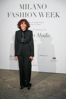 IPA88882308 - Milan, Milan Women™s Fashion Week Spring Summer 2027 - Women™s Fashion, Spring Summer 2027 - Gala Dinner hosted by the National Chamber of Italian Fashion - Arrivals Pictured: Francesca Bellettini  Copyright: xRiccardoxGIordanox xRiccardoxGiordano IPAx IPA88882308