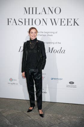 IPA88882351 - Milan, Milan Women™s Fashion Week Spring Summer 2027 - Women™s Fashion, Spring Summer 2027 - Gala Dinner hosted by the National Chamber of Italian Fashion - Arrivals Pictured: Stefania Rocca  Copyright: xRiccardoxGIordanox xRiccardoxGiordano IPAx IPA88882351