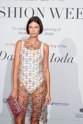 IPA88882425 - Milan, Milan Women™s Fashion Week Spring Summer 2027 - Women™s Fashion, Spring Summer 2027 - Gala Dinner hosted by the National Chamber of Italian Fashion - Arrivals Pictured: Bianca Balti  Copyright: xRiccardoxGIordanox xRiccardoxGiordano IPAx IPA88882425