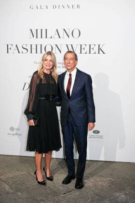 IPA88882512 - Milan, Milan Women™s Fashion Week Spring Summer 2027 - Women™s Fashion, Spring Summer 2027 - Gala Dinner hosted by the National Chamber of Italian Fashion - Arrivals In the photo: Chiara Bazoli, Giuseppe Sala  Copyright: xRiccardoxGIordanox xRiccardoxGiordano IPAx IPA88882512