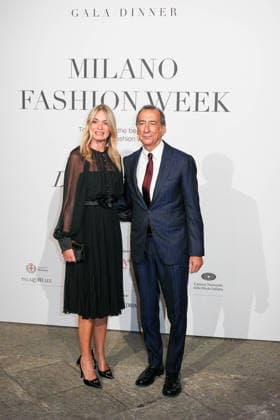 IPA88882517 - Milan, Milan Women™s Fashion Week Spring Summer 2027 - Women™s Fashion, Spring Summer 2027 - Gala Dinner hosted by the National Chamber of Italian Fashion - Arrivals Pictured: Chiara Bazoli, Giuseppe Sala  Copyright: xRiccardoxGIordanox xRiccardoxGiordano IPAx IPA88882517