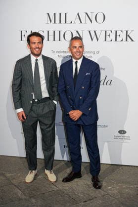 IPA88882524 - Milan, Milan Women™s Fashion Week Spring Summer 2027 - Women™s Fashion, Spring Summer 2027 - Gala Dinner hosted by the National Chamber of Italian Fashion - Arrivals In the photo: Guest  Copyright: xRiccardoxGIordanox xRiccardoxGiordano IPAx IPA88882524