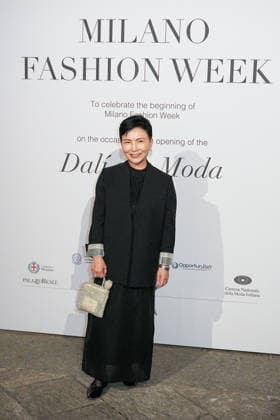 IPA88882569 - Milan, Milan Women™s Fashion Week Spring Summer 2027 - Women™s Fashion, Spring Summer 2027 - Gala Dinner hosted by the National Chamber of Italian Fashion - Arrivals In the photo: Guest  Copyright: xRiccardoxGIordanox xRiccardoxGiordano IPAx IPA88882569