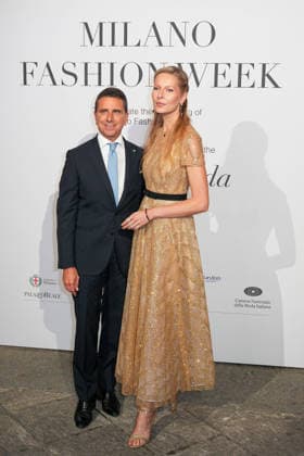 IPA88882578 - Milan, Milan Women™s Fashion Week Spring Summer 2027 - Women™s Fashion, Spring Summer 2027 - Gala Dinner hosted by the National Chamber of Italian Fashion - Arrivals Pictured: Giovanni Bozzetti, Ludmilla Voronkina  Copyright: xRiccardoxGIordanox xRiccardoxGiordano IPAx IPA88882578