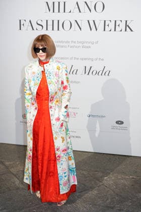 IPA88882600 - Milan, Milan Women™s Fashion Week Spring Summer 2027 - Women™s Fashion, Spring Summer 2027 - Gala Dinner hosted by the National Chamber of Italian Fashion - Arrivals Pictured: Anna Wintour  Copyright: xRiccardoxGIordanox xRiccardoxGiordano IPAx IPA88882600
