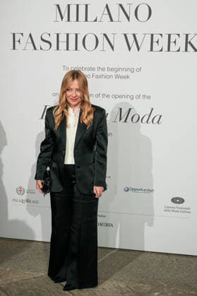 IPA88882633 - Milan, Milan Women™s Fashion Week Spring Summer 2027 - Women™s Fashion, Spring Summer 2027 - Gala Dinner hosted by the National Chamber of Italian Fashion - Arrivals Pictured: Giorgia Meloni  Copyright: xRiccardoxGIordanox xRiccardoxGiordano IPAx IPA88882633