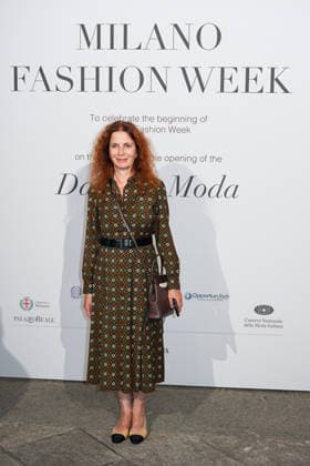 IPA88882645 - Milan, Milan Women™s Fashion Week Spring Summer 2027 - Women™s Fashion, Spring Summer 2027 - Gala Dinner hosted by the National Chamber of Italian Fashion - Arrivals In the photo: Guest  Copyright: xRiccardoxGIordanox xRiccardoxGiordano IPAx IPA88882645