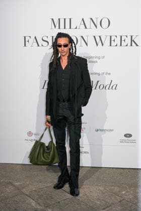 IPA88882662 - Milan, Milan Women™s Fashion Week Spring Summer 2027 - Women™s Fashion, Spring Summer 2027 - Gala Dinner hosted by the National Chamber of Italian Fashion - Arrivals Pictured: Ghali  Copyright: xRiccardoxGIordanox xRiccardoxGiordano IPAx IPA88882662