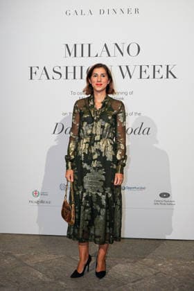 IPA88882721 - Milan, Milan Women™s Fashion Week Spring Summer 2027 - Women™s Fashion, Spring Summer 2027 - Gala Dinner hosted by the National Chamber of Italian Fashion - Arrivals In the photo: Guest  Copyright: xRiccardoxGIordanox xRiccardoxGiordano IPAx IPA88882721