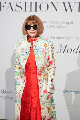 IPA88882613 - Milan, Milan Women™s Fashion Week Spring Summer 2027 - Women™s Fashion, Spring Summer 2027 - Gala Dinner hosted by the National Chamber of Italian Fashion - Arrivals Pictured: Anna Wintour  Copyright: xRiccardoxGIordanox xRiccardoxGiordano IPAx IPA88882613