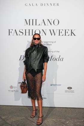 IPA88882658 - Milan, Milan Women™s Fashion Week Spring Summer 2027 - Women™s Fashion, Spring Summer 2027 - Gala Dinner hosted by the National Chamber of Italian Fashion - Arrivals Pictured: Candela Pelizza  Copyright: xRiccardoxGIordanox xRiccardoxGiordano IPAx IPA88882658